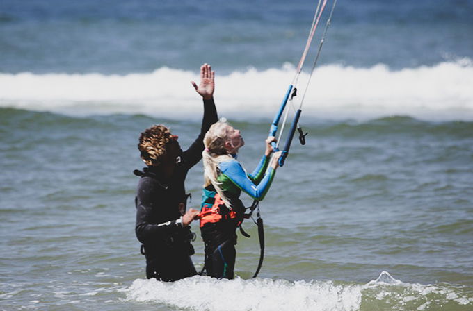 Kitesurfen für Kinder auf Sylt - unser Kids-Training